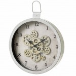 Industrial clock with gears