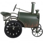 Old Tractor Metal Clock