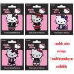 Hello Kitty Goth embroidered patch