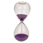 Decorative hourglass purple sand