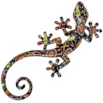 Salamander wall decoration 22 cm