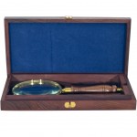 Decorative and Utility magnifier in glass and Brass