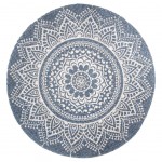 Carpet Mandala 90 cm - Grey Blue