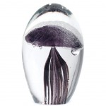 Glass jellyfish Paperweight 8.5 cm