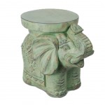 Pedestal Elephant Ethnic Resin