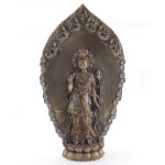 Bronze color guanyin wall decoration