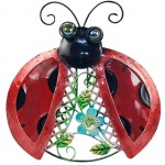 Ladybug Metal and Glass decoration 20 x 18 cm