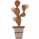 Cactus wall decoration 50 x 22 cm