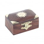 Wooden box with sun