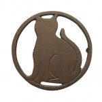 Cat cast iron Trivet