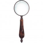 Decorative magnifying glass with wooden handle