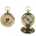 Small ornamental brass compass