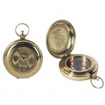 Small ornamental brass compass
