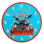 California Custom glass clock 30 cm
