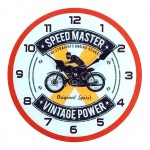 Speed Master glass clock 30 cm
