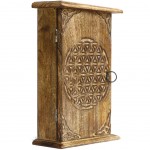 Flower of life wooden key box