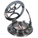 Decorative sundial compass in brass - Gilbert & Sons
