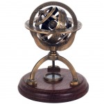 Armillary Globe with Brass Compass