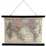Decorative canvas World map to hang