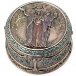 Box in sculpted resin 3 Celtic Goddesses
