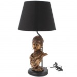 African Woman Bust Lamp 58 cm