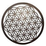 Flower of Life rust color to fix to the wall