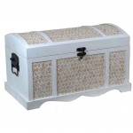 Retro chest in weathered wood