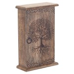 Wooden key box Tree of life