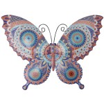 Metal Butterfly Wall Decoration 30 cm