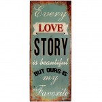 Love Story Large metal plate Deco