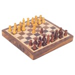 Small Wooden Magnetic Travel Chess Set