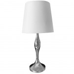 AREU table lamp in silver metal