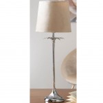 Silver and Beige Bashia table lamp