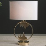 Saida and Gold and Beige table lamp