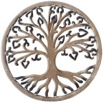 Tree of life wall decoration in wood