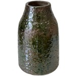 Handcrafted Green Glazed Ceramic Vase 22 cm