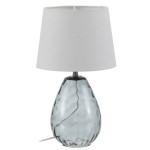 Gray glass lamp 41 cm
