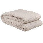 Beige Microfiber Bedspread