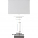 Table lamp in metal, Gray color
