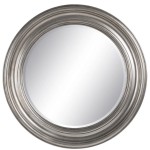 Patinated silver paulownia wall mirror