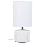 Ceramic lamp 28 cm - White