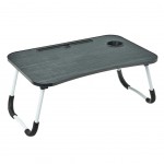 Tray on legs in metal and MDF - Black