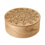 Astro round box in MDF wood