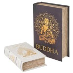 Boxes in the shape of Buddha books
