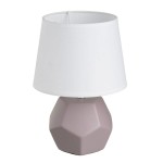 Ceramic lamp 26 cm - taupe