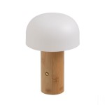 LED Bamboo Mushroom Lamp  3 Light Tones  15  15  21 cm