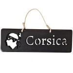 Decorative wooden plaque Corsica
