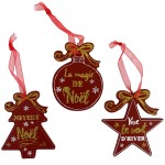 Set of 3 Tree Decorations to Hang