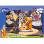 Lady and the Tramp Puzzle 100 pieces