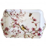 Bird and Blossom White - Mini rectangular tray